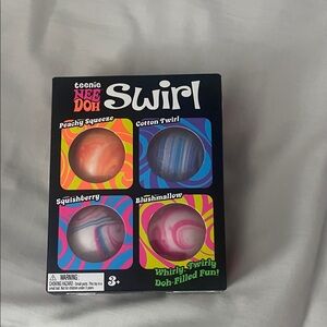 Squish Ball Set - Pink, Orange, Blue, Gray